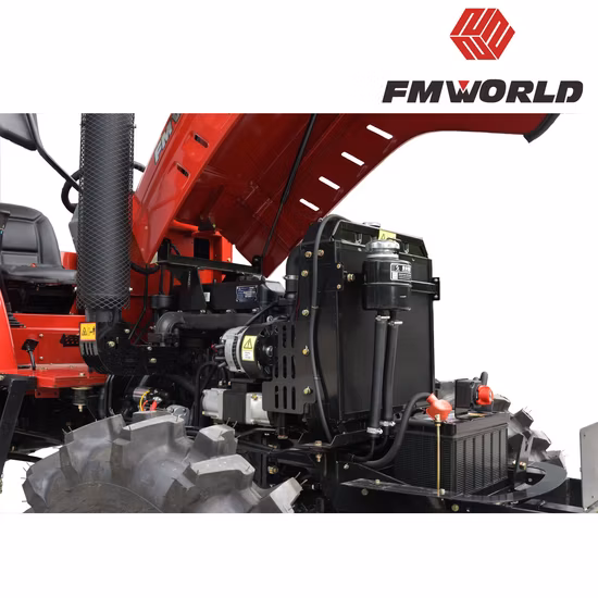 Fmworld 454K Mini tractor de ruedas para granja agrícola con 45 CV